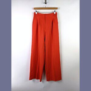 Steve Madden Size S Women's Isabella Orange Wide Leg Pants